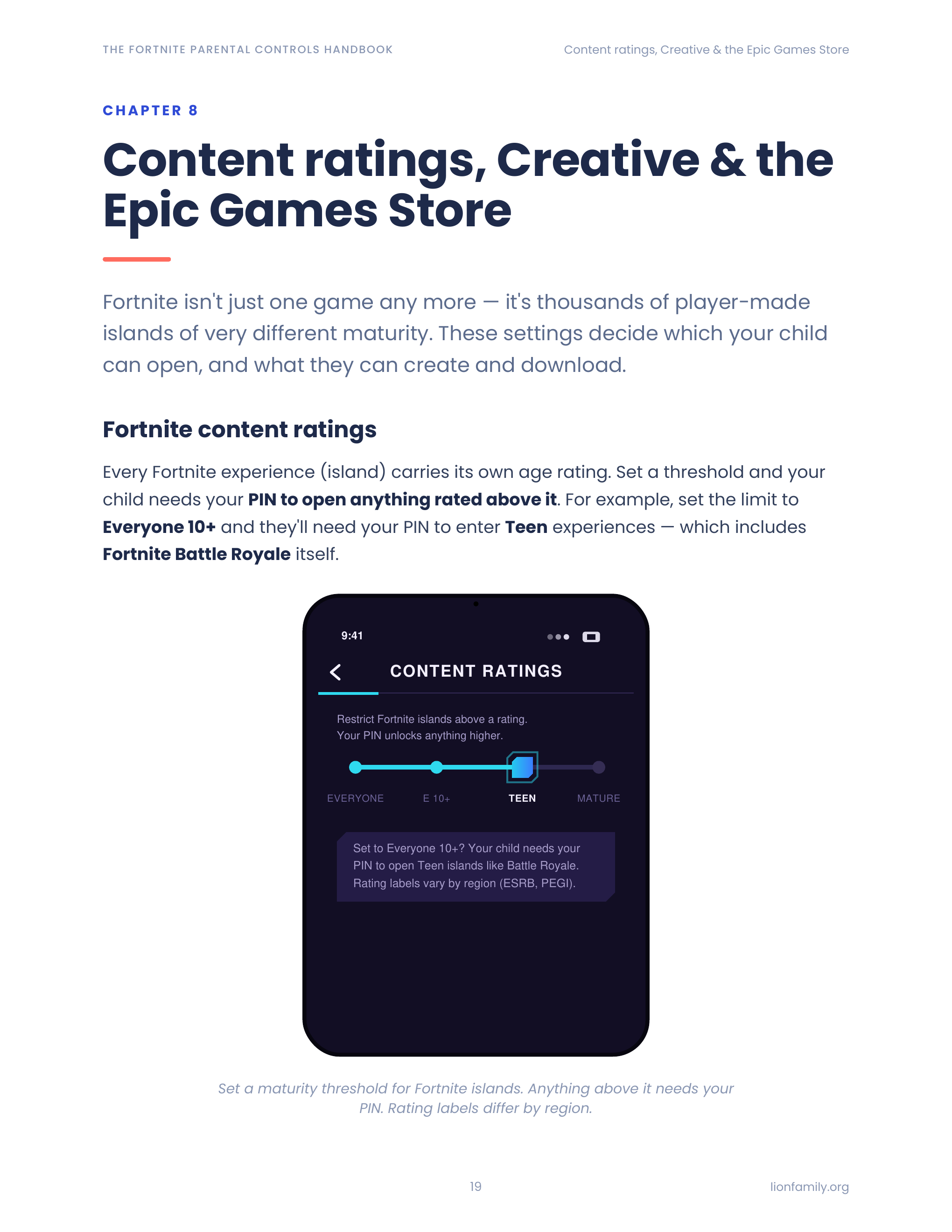 Fortnite island IARC ratings walkthrough