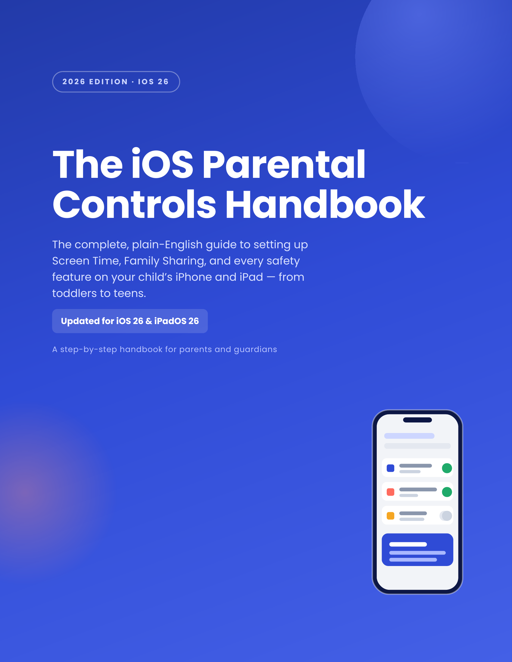 The iOS Parental Controls Handbook (2026 Edition) — cover
